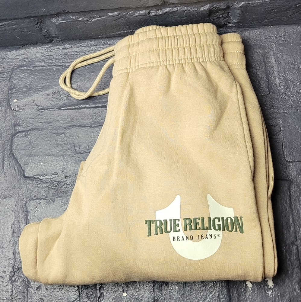 True Religion Sweatpants Size Small Beige